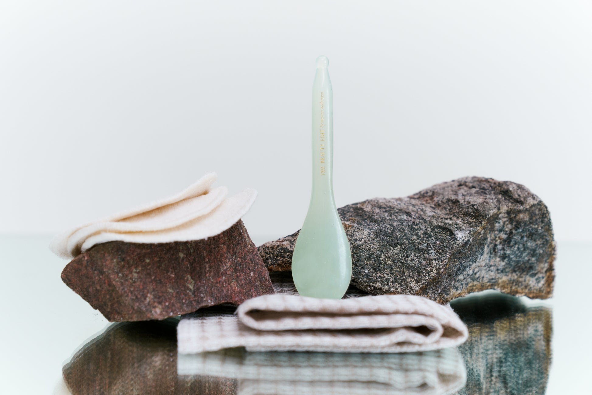 Drop shaped Gua Sha tool with acupressure end